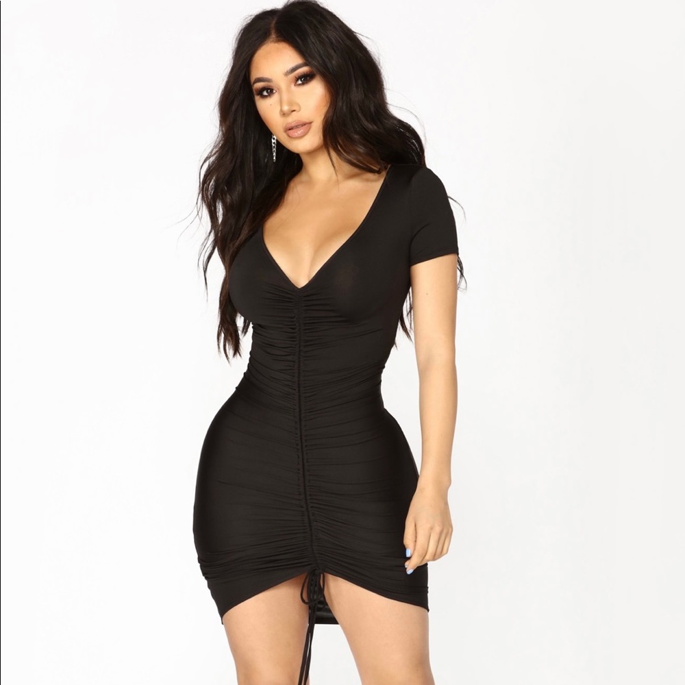 Fashion nova bodycon scrunched up dress